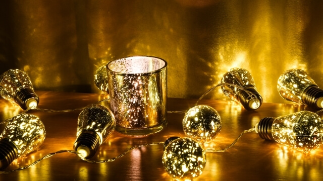 Gold Decorative Candle Lantern